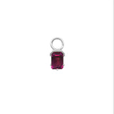 Rhodolite Garnet Juicy Gem Hoop Charm