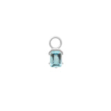 Sky Blue Topaz Juicy Gem Hoop Charm