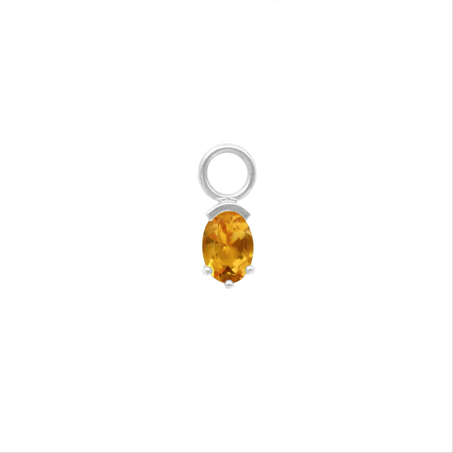 Citrine Juicy Gem Hoop Charm