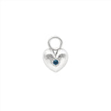 London Blue Topaz All Yours Heart Hoop Charm