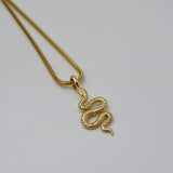 Gold Boa Necklace