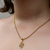 Gold Boa Necklace