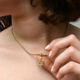 Gold Boa Necklace