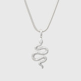 Silver Boa Necklace