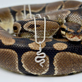 Silver Boa Necklace