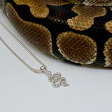 Silver Boa Necklace