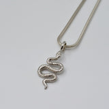 Silver Boa Necklace