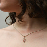 Silver Boa Necklace