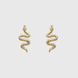 Gold Serpent Studs