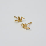 Gold Serpent Studs