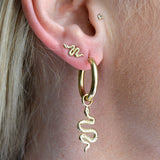 Gold Serpent Studs