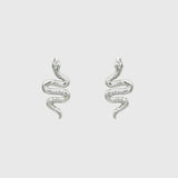 Silver Serpent Studs