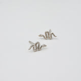 Silver Serpent Studs