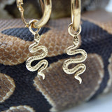 Gold Serpent Hoop Charm