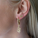 Gold Serpent Hoop Charm