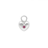 Pink Tourmaline All Yours Heart Hoop Charm