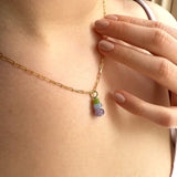 Veld Blom Hoop Charm