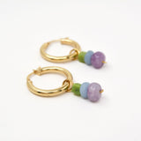Veld Blom Hoop Charm
