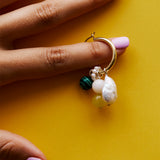 Wonky Pearl Hoop Charm