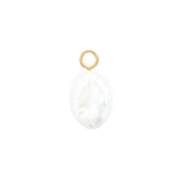 Wonky Pearl Hoop Charm