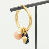 Tiny Beetle Hoop Charm