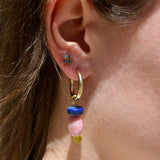 Cobalt Crush Hoop Charm