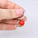Shell Coral Hoop Charm