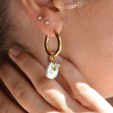 Tiny Bee Hoop Charm