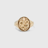 Snake Safari Signet Ring