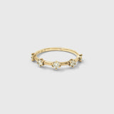 9ct Gold Honey Honey Diamond Wedding Ring
