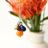 Lazuli Pear Hoop Charm