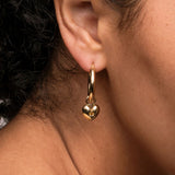 Citrine All Yours Heart Hoop Charm