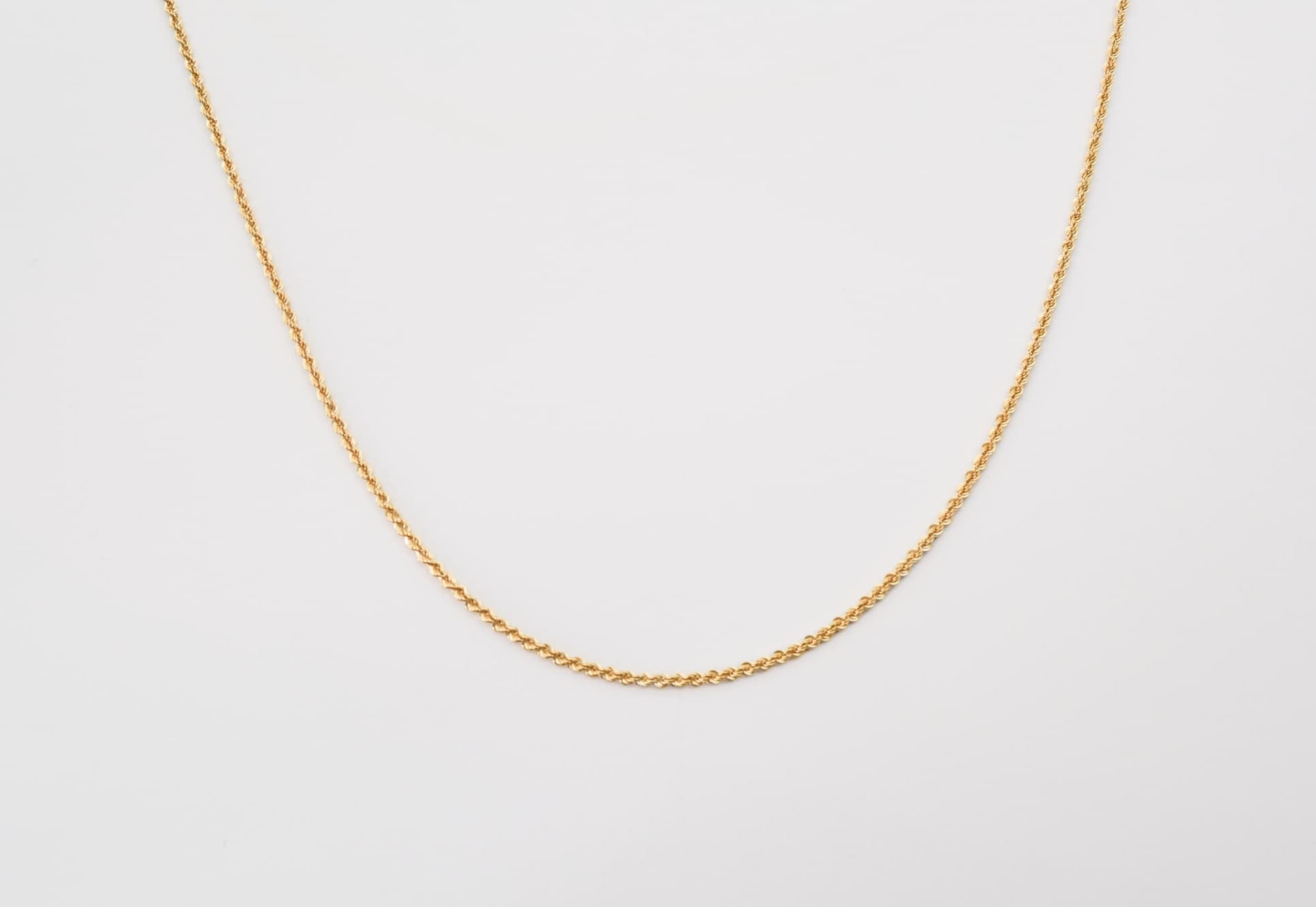 Small Rope Chain Gold 9ct Gold Rope Chain – Anna Rosholt Jewellery