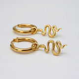 Serpent Hoop Charm