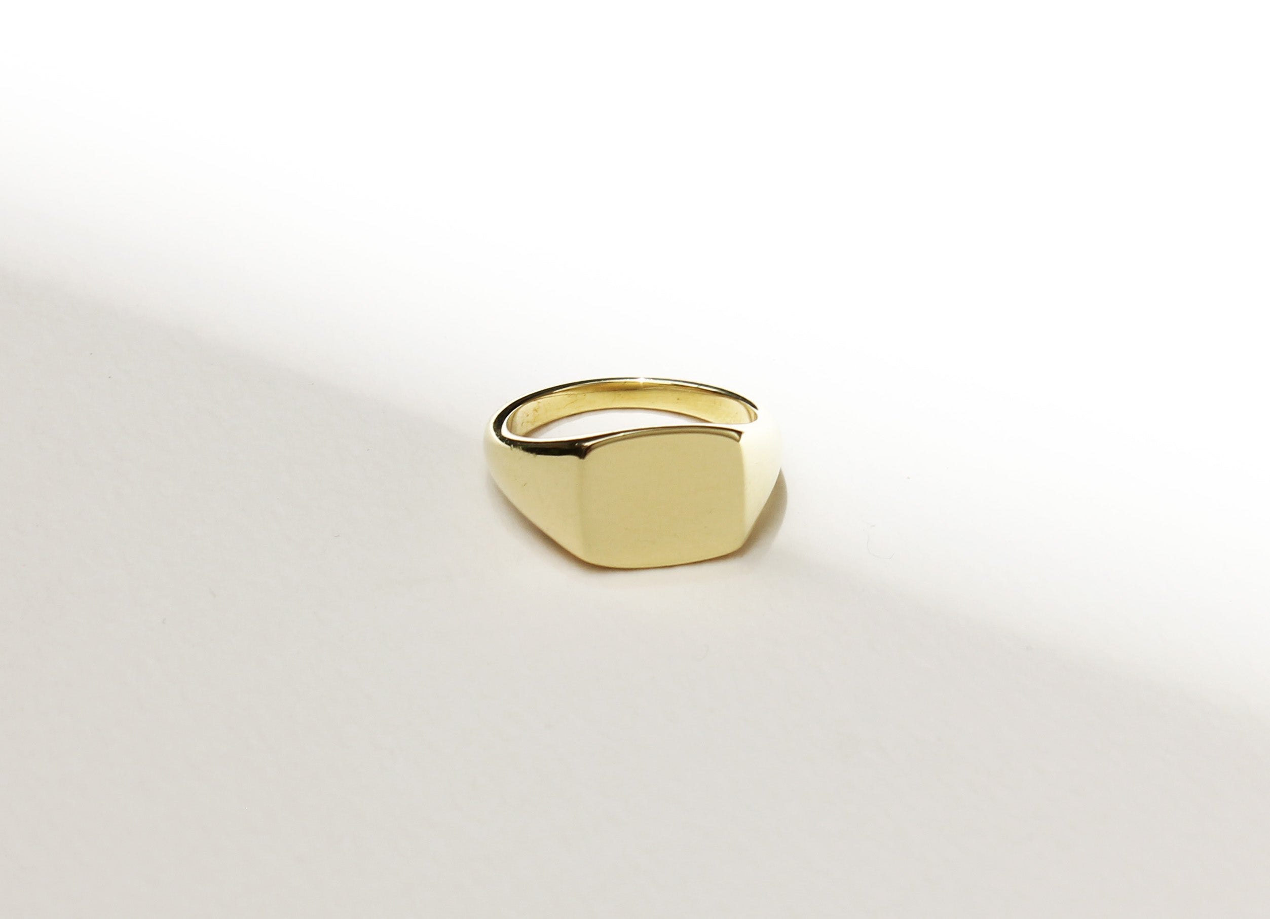 Mens Cushion Signet Ring – Anna Rosholt Jewellery