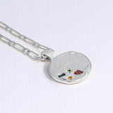Silver Apple of My Eye Necklace