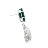 Mama Beetle & Green Onyx Earrings