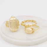 Tiny Beetle Eternity Ring