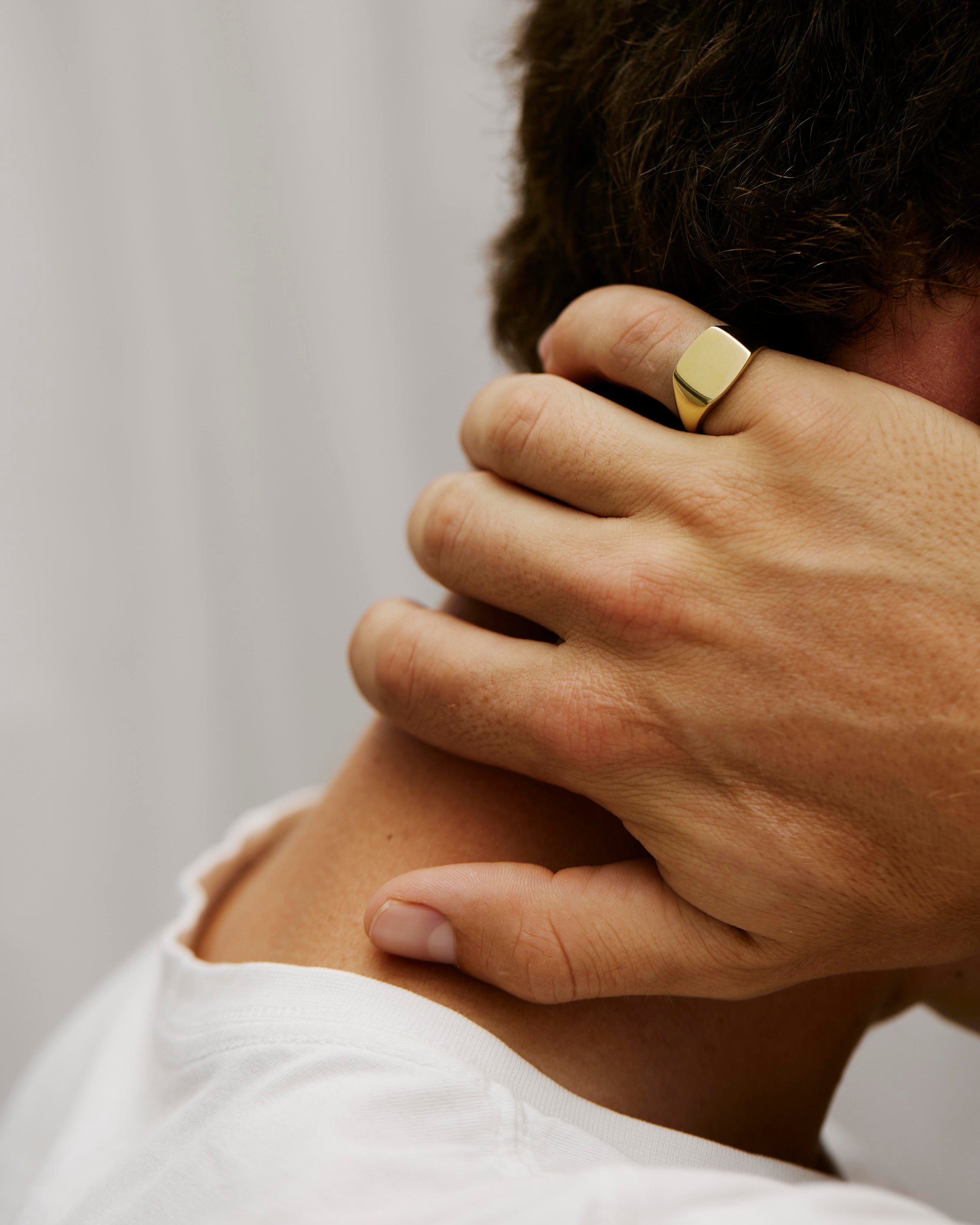 Mens Cushion Signet Ring – Anna Rosholt Jewellery