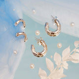 Smitten Hoops - Silver