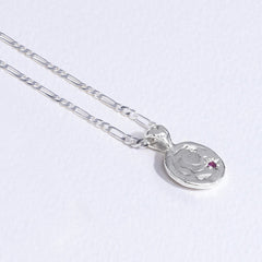 Silver Baby Apple of My Eye Necklace