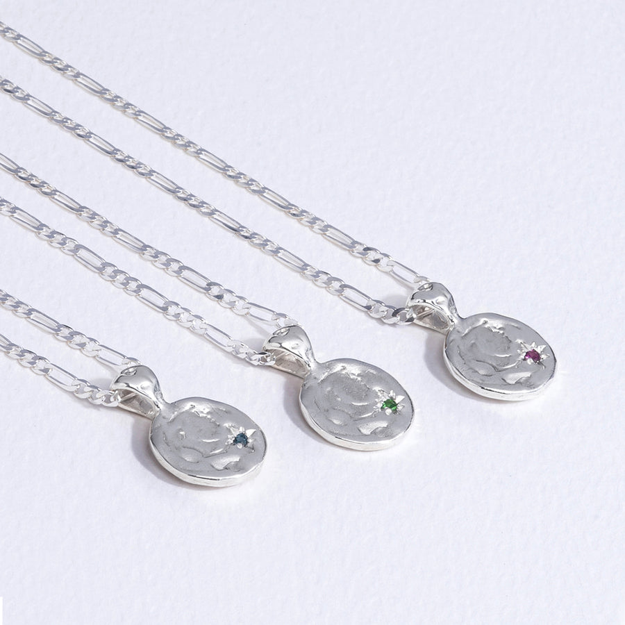 Baby Apple-of-my-Eye Necklace - Silver