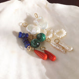 Lazuli Stack Hoop Charm