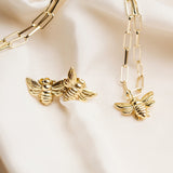 Queen Bee Hoop Charm