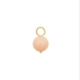 Pink Jade Hoop Charm