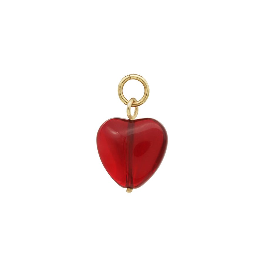 Sweetheart Glass Hoop Charm