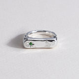 Silver Ride-or-Die Signet Ring