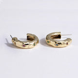 9ct Gold Totally Smitten Hoops