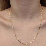 9ct Gold Baby Paperclip